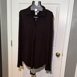 Max Studio Black Tunic Top